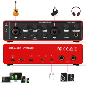 짐홈 신제품 ZS35U 2채널 192Khz 24비트 USB 사운드 오디오 인터페이스 - Product Image 3
