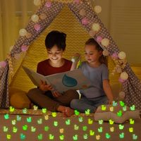 Petits animaux en vrac qui brillent dans le noir, miniatures de canards en plastique, 240 pièces, mini canards en résine lumineux pour enfants