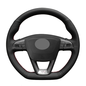 Envío de Fábrica: Funda de Volante de Fibra de Carbono para <span class=keywords><strong>Seat</strong></span> <span class=keywords><strong>Leon</strong></span> Cupra R, <span class=keywords><strong>Leon</strong></span> ST Cupra, <span class=keywords><strong>Leon</strong></span> ST Cupra, Ateca Cupra, Ateca Cupra <span class=keywords><strong>FR</strong></span> - Product Image 1