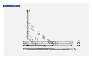 12 "Thép không gỉ 304 Back-Pull ma sát bản lề 22 vuông rãnh khuôn cửa sổ ma sát nghỉ - Product Image 2