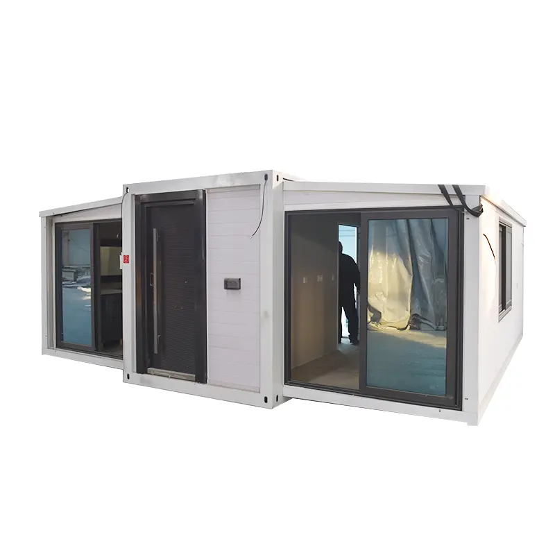 3 bedroom with bathroom 20ft 40ft foldable prefab shipping tiny expandable container home portable flat pack modular house