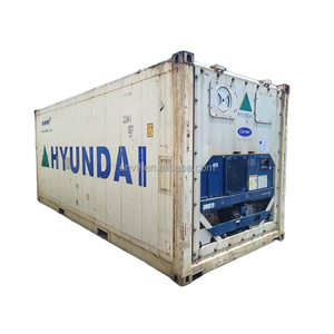 Conteneur frigorifique d'occasion de 20 pieds, isolé, pour transport maritime, 20GP, acier, certifié CSC - Product Image 1