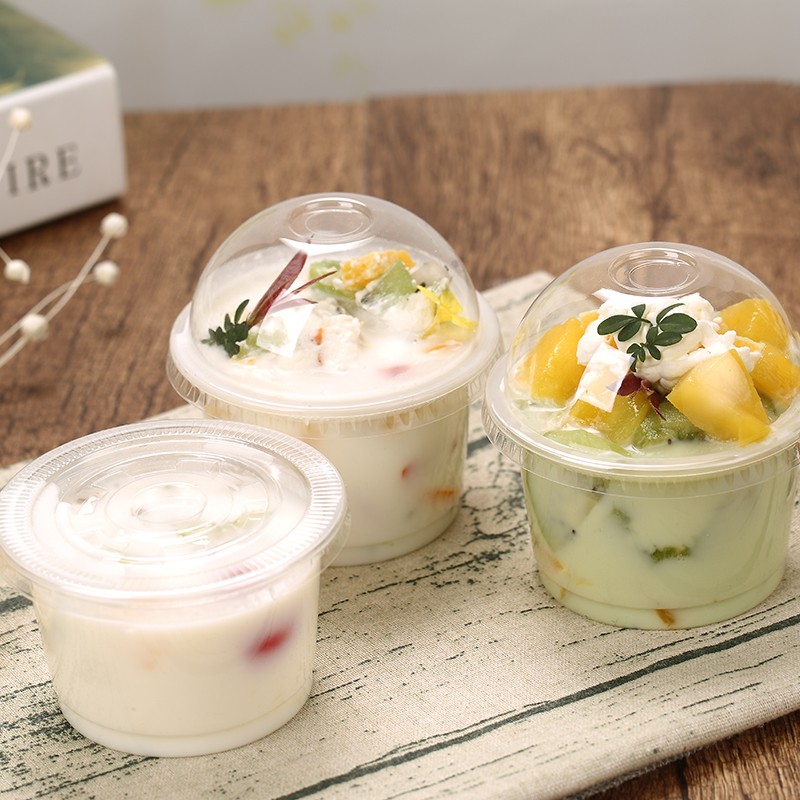 8oz Disposable Drinking Cup PET Plastic Dessert Cups 250ml