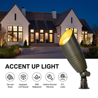 Projecteur d'éclairage extérieur pour jardin, intégré, réglable de 2W à 12W, étanche IP65, 12V, éclairage paysager