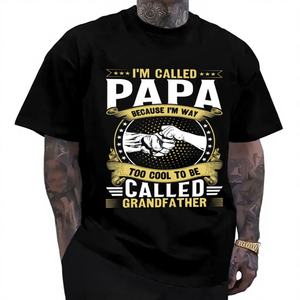 Unisex <b>Funny</b> Classic <b>T</b>-<b>Shirts</b> True Essentials Outfit <b>Men</b> 160 Gsm Fabric Weight Slight Stretch Grandpa Gift Clothes Top Made for - Product Image 1