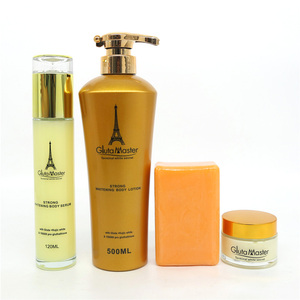Gluta Master - Lote de Productos para el Cuidado de la Piel con Glutatión, Ácido Kójico, Vitamina C y Colágeno: Loción Corporal Blanqueadora, Crema Facial y Suero de Glutatión - Product Image 2