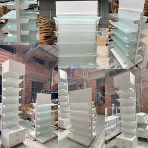 זכוכית שכבה לוח לבן צבע מדפי גונדולה מדפי סופרמרקט מדפים עבור חנות קמעונאית - Product Image 6