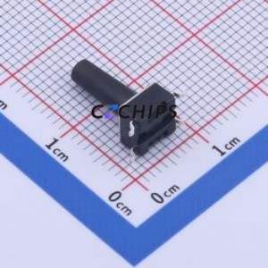 KH-6X6X13H-STM Tactile Switch SMD-4P,6x6mm Switch Single Pole Single Throw Round Button Vertical Mount 6mm - Product Image 2