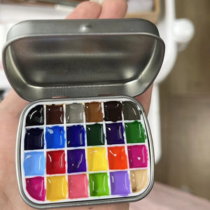 Mini boîtier en métal vide <span class=keywords><strong>petite</strong></span> <span class=keywords><strong>palette</strong></span> d'<span class=keywords><strong>aquarelle</strong></span> en métal Mini boîte à <span class=keywords><strong>aquarelle</strong></span> vide avec couvercle <span class=keywords><strong>Palette</strong></span> de peinture portable - Product Image 4