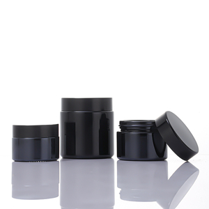 Barattoli in Vetro Opaco Nero e Bianco <span class=keywords><strong>Petra</strong></span> 15/30/60/90/120ml per Confezionamento Fiori di Canapa con Tappo a Vite Resistente ai Bambini - Product Image 3