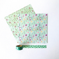 GF 6 "X6" kertas Scrapbook buatan tangan Motif bunga kustom buku tempel kertas kerajinan kertas alas latar belakang kertas Scrapbook