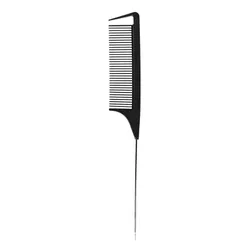 Peine trenzado para secar el pelo, accesorio para resaltar la cola de la rata de acero, a granel, para corte de peluquero