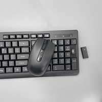 Promo Panas Keyboard dan Mouse Nirkabel Ergonomis 2.4GHz untuk Kantor, 104/105 Tombol, DPI Tinggi, Tombol Multimedia, Merek OEM