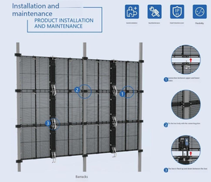 Pantalla LED Transparente P3.91-7.8 para Alquiler en Escenarios, Módulo Transparente para Exteriores, Alquiler de Pantallas para Escaparates, Centros Comerciales y Publicidad - Product Image 5