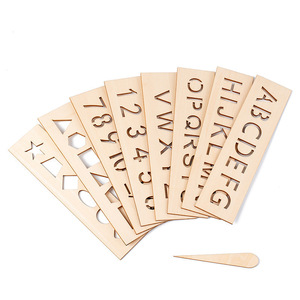 En stock, un jouet en bois populaire pour les tout-petits et les jeunes enfants, idéal pour l'éducation préscolaire, l'apprentissage des lettres et - Product Image 1