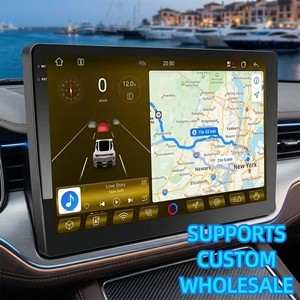 Autoradio 10 pouces avec support tableau de bord, GPS, amplificateur DSP, lecteur CD, 5G, 2K, Android 13, lecteur <span class=keywords><strong>MP4</strong></span>/YouTube/MP5, caméra de recul, garantie 1 an - Product Image 1