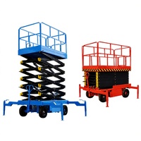 Nouvelle chariot élévateur à ciseaux hydraulique avec câble et garde-corps de sécurité pour l'installation de panneaux solaires