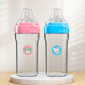 Biberón de Boca Ancha Cuadrada de PP para Bebés, Libre de BPA, Anti-Cólicos, con Tetina de Silicona para Leche Materna, Biberón para Recién Nacidos - Product Image 6
