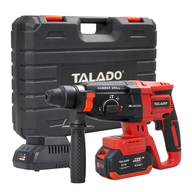 Cordless Hammer Drill 21V Max 2-Speed Gearbox for Masonry and Metal