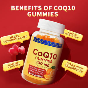 Certification de qualité OEM <span class=keywords><strong>CQ10</strong></span> 100mg Gummies Aide à stimuler l'immunité Antioxydant pour la santé cardiaque et la production d'énergie 60 Gummies - Product Image 2
