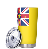 Gobelet isotherme Kosrae Flag, best-seller, 20 oz, en acier inoxydable, avec couvercle, tasse à café isolée, adapté aux hommes et aux femmes
