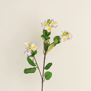 Lumière à tige unique de luxe <span class=keywords><strong>faux</strong></span> <span class=keywords><strong>jasmin</strong></span> tissu de soie artificielle en forme de boule maison intérieur paysage plantes décoratives pour l'extérieur - Product Image 5