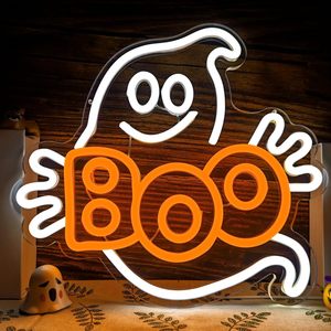 Letrero LED <span class=keywords><strong>de</strong></span> Neón <span class=keywords><strong>de</strong></span> Halloween con Diseño <span class=keywords><strong>de</strong></span> Calabaza, Calavera, Fantasma y Murciélago, Decoración Acrílica para Colgar en la Pared, Ideal para Fiestas, Hogar, Ventanas, Bares y Habitaciones - Product Image 4