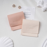 Sac en velours microfibre personnalisé pour bijoux, logo, écologique, recyclable, luxe, collier, boucles d'oreilles, bracelet, bagues en pierres précieuses, montre