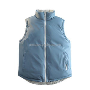 <span class=keywords><strong>Chaleco</strong></span> de doble cara con cuello levantado para <span class=keywords><strong>hombre</strong></span>, ropa de calle, <span class=keywords><strong>chaleco</strong></span> Reversible, mochila gratis, <span class=keywords><strong>chaleco</strong></span> acolchado para <span class=keywords><strong>hombre</strong></span>, logotipo personalizado - Product Image 3