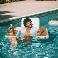 Fauteuil hamac gonflable Drop Stitch pour piscine et mer, idéal pour se détendre en extérieur