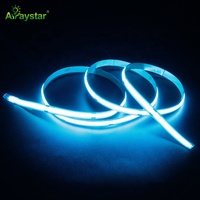 Nouvelle bande lumineuse COB bleu glace populaire IP20 IP65 IP67 led bande lumineuse DC24V 480leds bande led sans point couleur bleue bande découpable