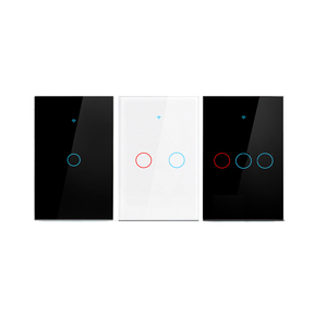 สวิตช์ไฟอัจฉริยะ SIXWGH Tuya - ไม่ต้องใช้สายกลาง รองรับโหมด WiFi และ RF ใช้งานร่วมกับ <span class=keywords><strong>Alexa</strong></span>/Google Home ได้ ผ่านการรับรองมาตรฐาน UL แผงควบคุมแบบสัมผัสกระจก - Product Image 1
