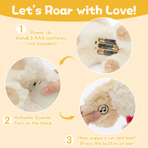 Sıcak Satış Yeni Geliştirilmiş Yürüyen ve Havlayan Köpek İnteraktif Elektronik Peluş Köpek Oyuncak Bebek Mevlidi Dostluk Sembolü Hediyesi - Product Image 2