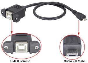 <span class=keywords><strong>Cable</strong></span> de Impresora <span class=keywords><strong>Micro</strong></span> <span class=keywords><strong>USB</strong></span>, <span class=keywords><strong>Cable</strong></span> <span class=keywords><strong>Micro</strong></span> <span class=keywords><strong>USB</strong></span> <span class=keywords><strong>a</strong></span> B Hembra, <span class=keywords><strong>Cable</strong></span> de Extensión <span class=keywords><strong>Micro</strong></span> <span class=keywords><strong>USB</strong></span> Macho <span class=keywords><strong>a</strong></span> Tipo B Hembra para Montaje en Panel con Tornillos - Product Image 3