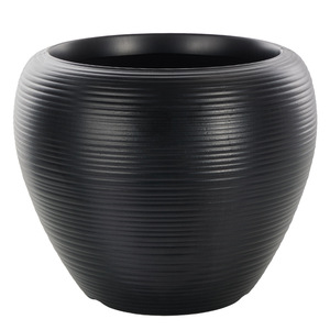 Grenzüberschreitender Kunstkeramik-Blumentopf, Schwarzer Apfeltopf, Luxuriöser Hochwertiger Verdickter Kugelförmiger Nordischer Gartentopf - Product Image 5