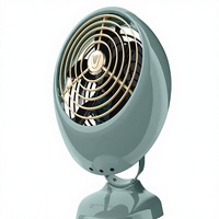 Ventilateur Vornado VFAN Mini, ventilateur de table classique vintage rétro en métal, 2 vitesses réglables, inclinaison réglable, silencieux, vert, contrôlé par application