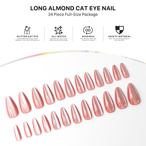 AIERFEI <span class=keywords><strong>Unghie</strong></span> Finte in Gel Morbido di Alta Qualità, 24 Pezzi, Lunghe a Mandorla, Design Elegante Rosa <span class=keywords><strong>per</strong></span> Occasioni Speciali - Product Image 3