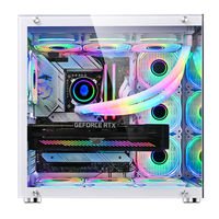 Lovingcool 2024 Hot Selling Gaming PC Case OEM ATX Computer Desktop Cases Tempering Glass Computer Cases & Towers With RGB Fan