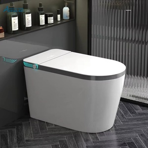 Moderno intelligente intelligente tazza del water automatico Inodoro elettronica Wc un pezzo da <span class=keywords><strong>bagno</strong></span> in ceramica - Product Image 2