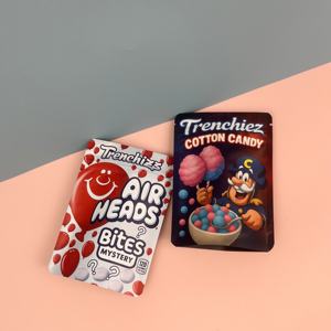 재밀봉 지퍼락 스탠드 파우치 3.5 그램 호일 재사용 가능한 지퍼 플라스틱 면 사탕 포장 물린 미스터리 Mylar 가방 - Product Image 3