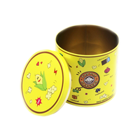 Boîtes à biscuits vintage vides, boîte à biscuits nostalgique, récipient alimentaire rond en métal rétro, rangement de cuisine pour pâtisserie, design personnalisé
