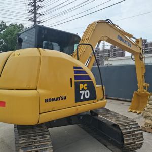 Excavatrice sur chenilles Komatsu PC70 d'occasion de bonne qualité en bon état avec ingénierie et construction prix inférieur à vendre - Product Image 5