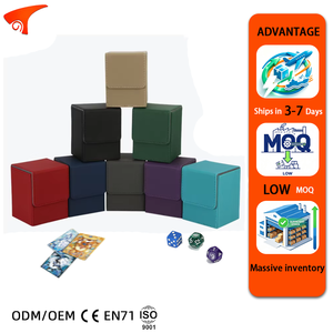 Caja de Cartas Commander para más de 100 Cartas, Estuche Magnético de Cuero PU, Caja de Almacenamiento de Cartas Coleccionables para TCG YuGiOh - Product Image 1