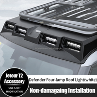 Vente en gros usine OEM Projecteur LED de toit pour voiture, style Defender, quatre lampes, blanc, pour Jetour T2 Traveler 2025 2024 2023