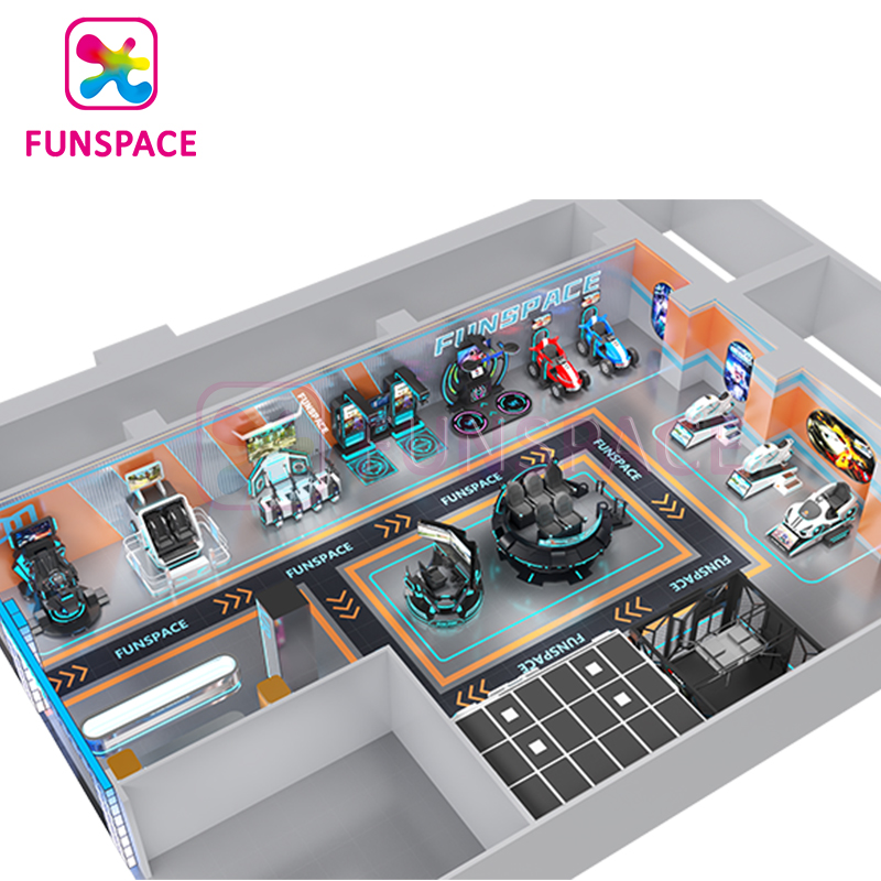 Funspace Custom Earn Money Gaming Machine Center Solution Kid Game Indoor Play Set Playground VR Game Simulator Theme Park