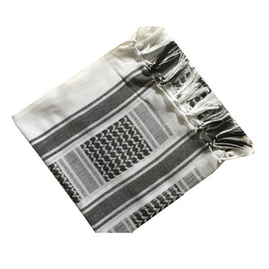 Grande sciarpa del collo della testa araba di Shemagh della palestina araba del quadrato di modo del cotone di grande formato 100% - Product Image 1