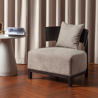 Fauteuil de salon d'hôtel moderne, coussin de rembourrage, canapé simple, chaise, meubles de salon pour hôtel