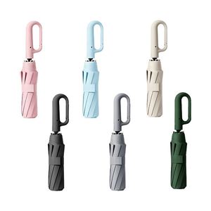 Paraguas Plegable Multiusos de Viaje, Portátil, de Fibra de Vidrio, 10 Varillas, 105 cm de Diámetro Abierto, con Bloqueo UV y Cierre Automático - Product Image 1