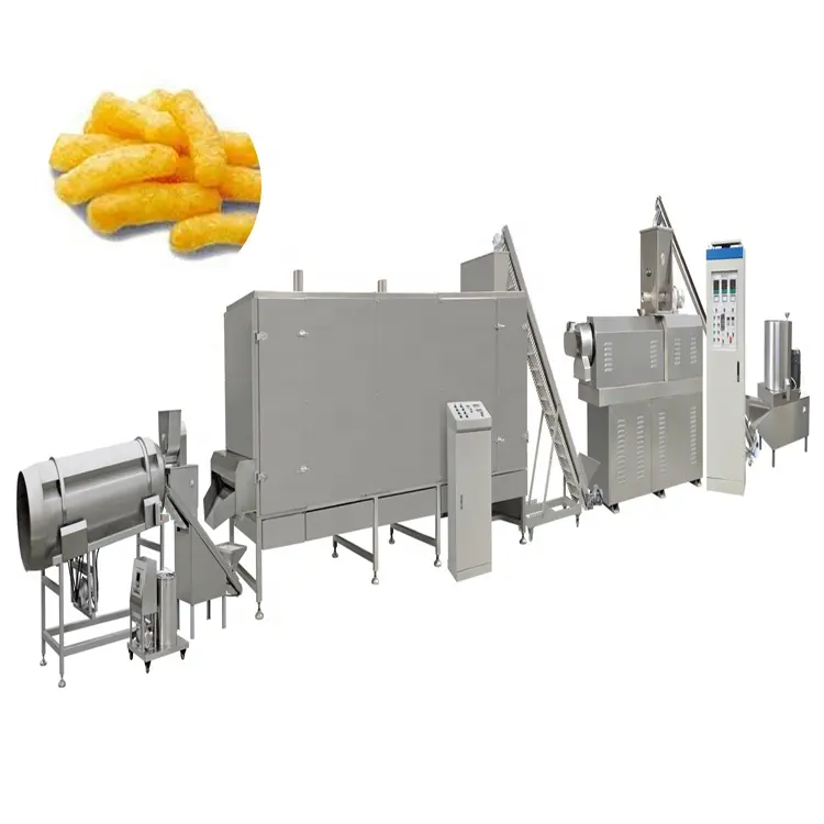 Multifunctional Maize Snack Food Extruder Machine Corn Snack Food Processing Line