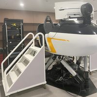 Plateforme de simulation de vol à 6 degrés de liberté, simulateur de mouvement de vol à servo-moteur électrique haute précision pour la formation des pilotes